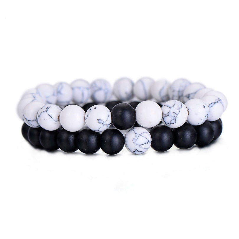Distance Bracelet Classic Natural Stone - Thejewellerystyle