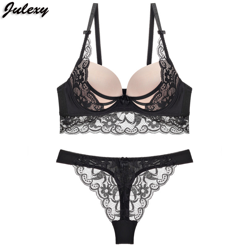 Thong lady push up bra set Lace - Thejewellerystyle