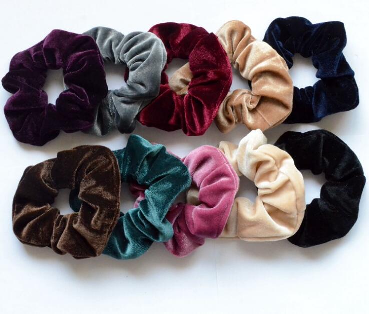 Women's winter velvet hair Scrunchies - Thejewellerystyle