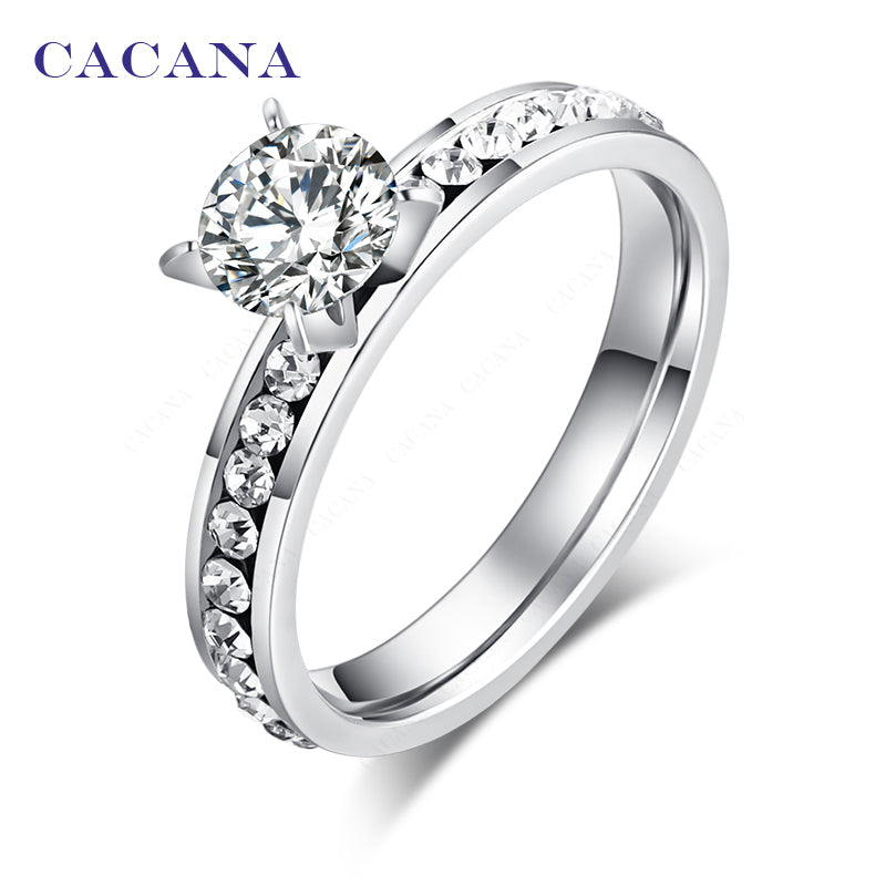 Titanium Stainless Steel Rings For Women - Thejewellerystyle