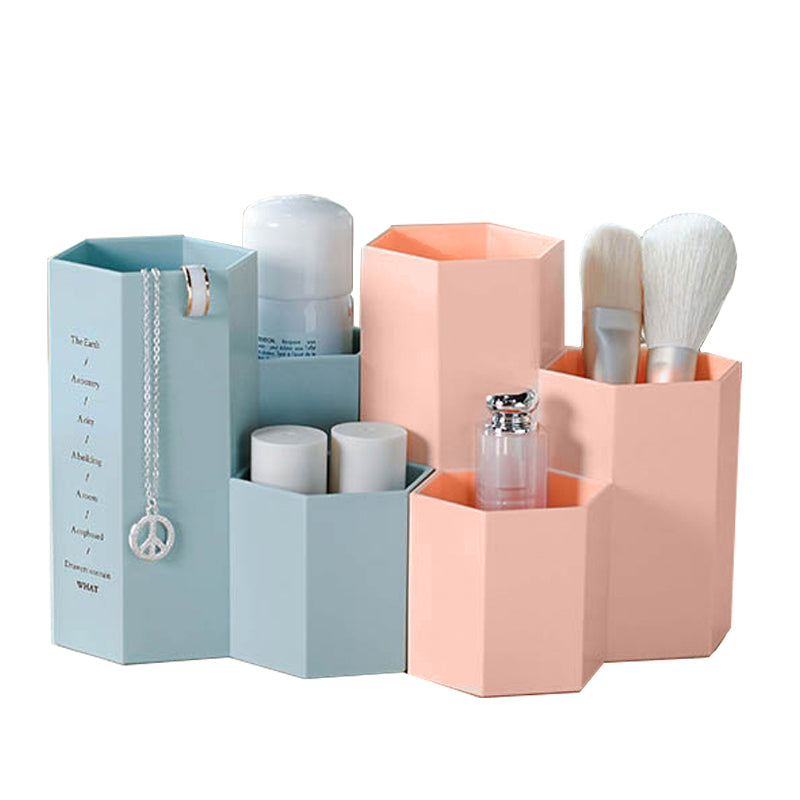 Cosmetics Makeup Brushes Plastic Storage Box - Thejewellerystyle