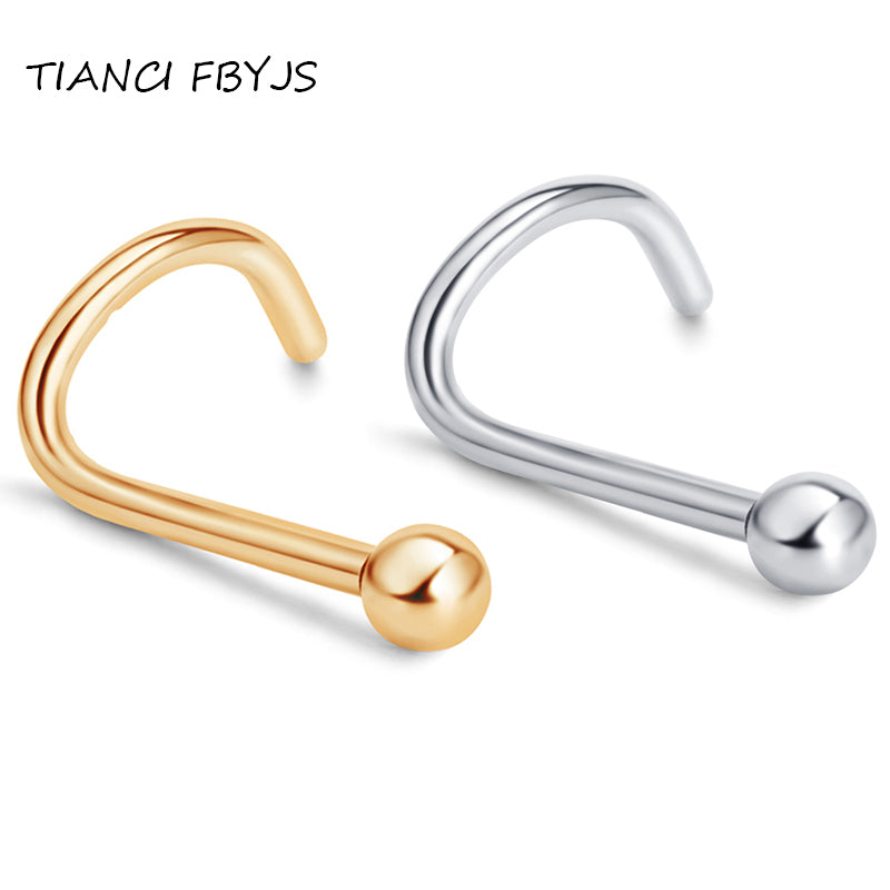 Nose rings stainless steel - Thejewellerystyle