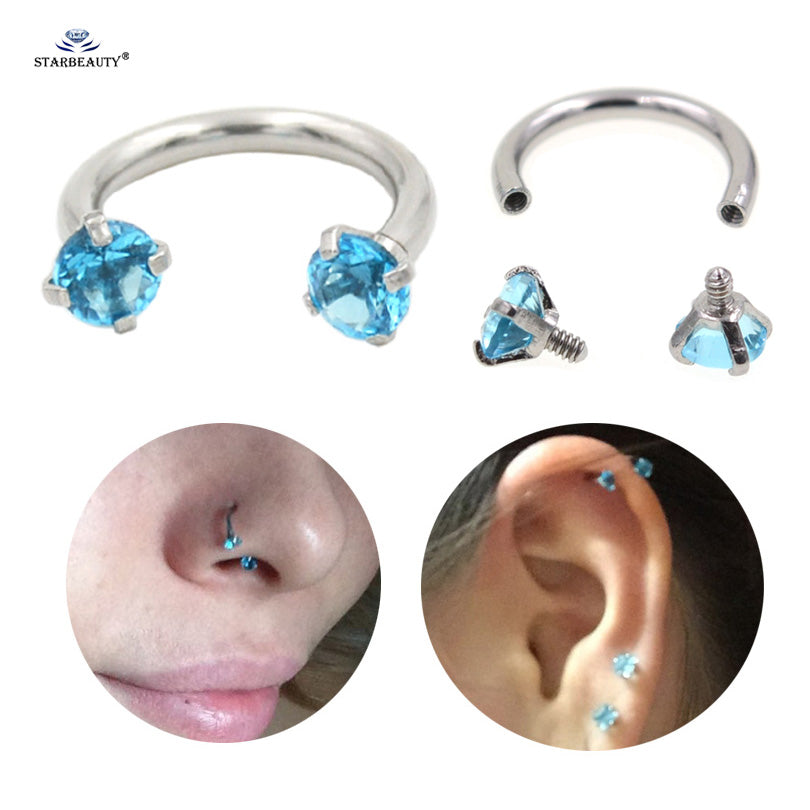 Nose Ring. Ear, Lip Helix Piercing Jewelry - Thejewellerystyle