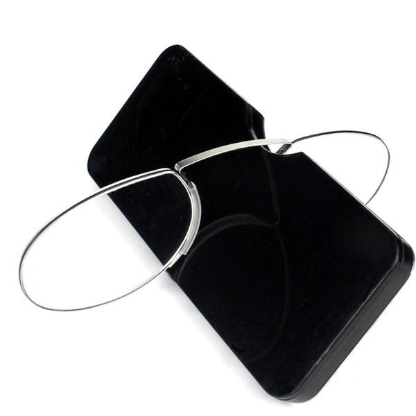 Nose clip on Mini reading glasses with case - Thejewellerystyle