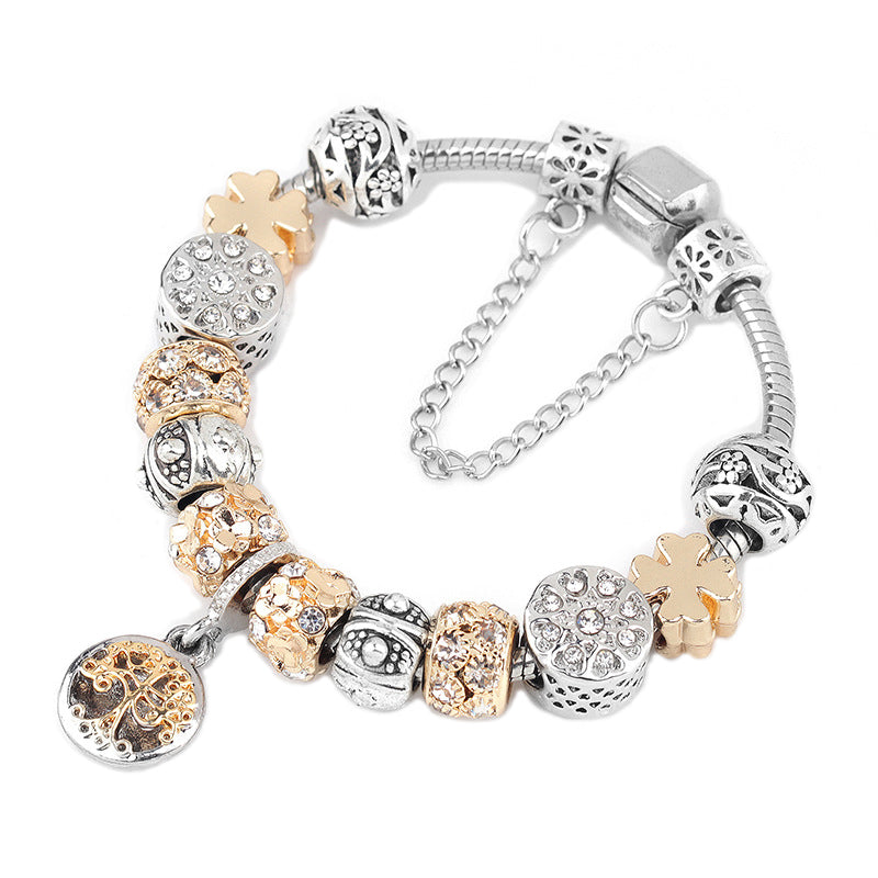 Vintage Silver Color Charm Bracelet - Thejewellerystyle